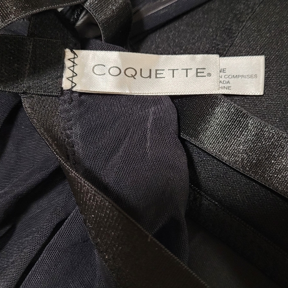 Coquette ~ Peep Show Babydoll ~ Black Gothic O-Ring Strappy Cage Lingerie - Picture 12 of 16